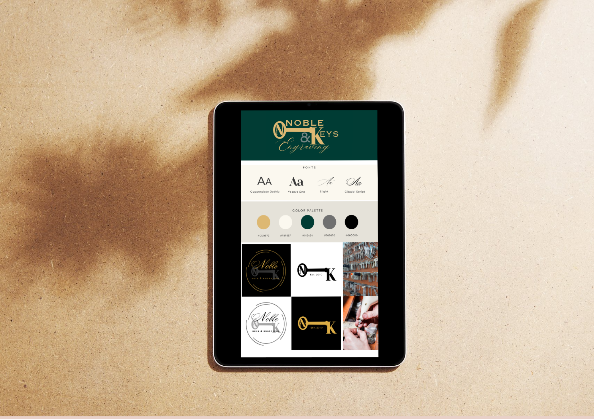 brand design mockup Brand Design mockup on tablet